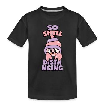 Hermit Crab - Social Distancing - Kids' Premium Organic T-Shirt - black - Front