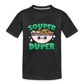 Soupe ramen: « Souper Duper » - T-shirt bio Premium Enfant - noir - Devant