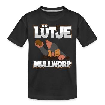 Lütje Mullworp - T-shirt bio Premium Enfant - noir - Devant