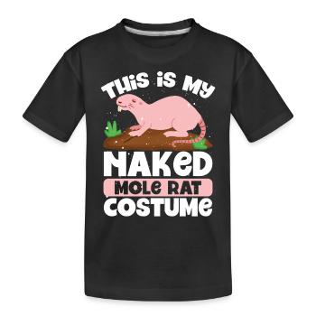 C’est mon costume de rat-taupe nu - T-shirt bio Premium Enfant - noir - Devant