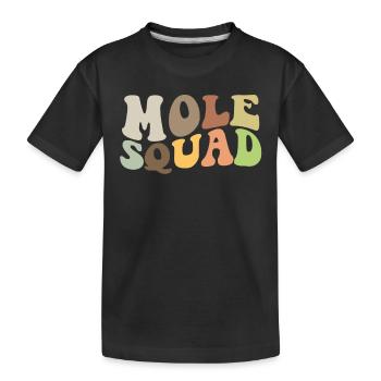Escouade de taupes - T-shirt bio Premium Enfant - noir - Devant
