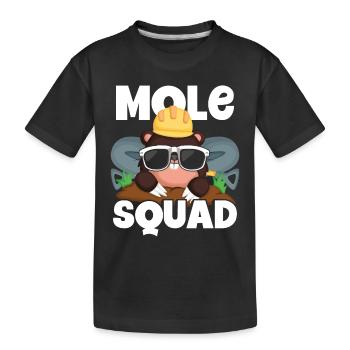 Troupe taupe avec lunettes de soleil - T-shirt bio Premium Enfant - noir - Devant