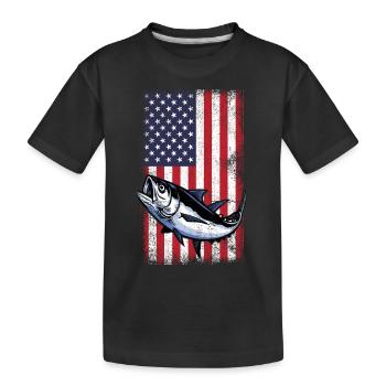 Pêche Pêcheur Cadeaux de pêche Pêche Pêche - T-shirt bio Premium Enfant - noir - Devant