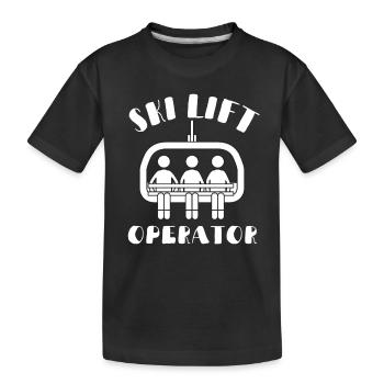 Soulevez-vous même Bro Ski - T-shirt bio Premium Enfant - noir - Devant