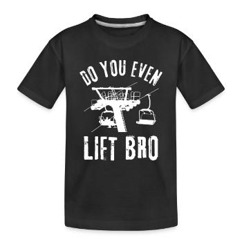 Soulevez-vous même Bro Ski - T-shirt bio Premium Enfant - noir - Devant