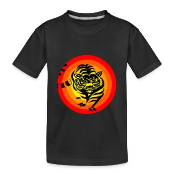 Tigre - T-shirt bio Premium Enfant - noir - Devant