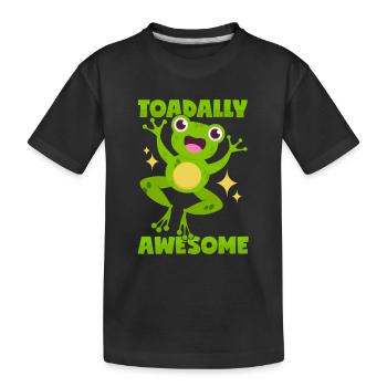 Tolle Kröte - Kinder Premium Bio T-Shirt - Schwarz - Vorne