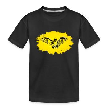 Bat - Kids' Premium Organic T-Shirt - black - Front