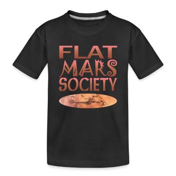 Société Flat Mars - T-shirt bio Premium Enfant - noir - Devant