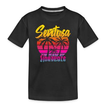 Sentosa Singapour - T-shirt bio Premium Enfant - noir - Devant