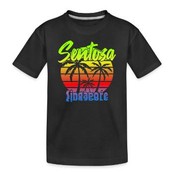 Sentosa Singapour - T-shirt bio Premium Enfant - noir - Devant