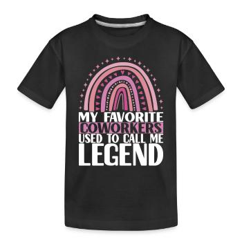 Farewell gift from colleague Jobwechsel - Kids' Premium Organic T-Shirt - black - Front