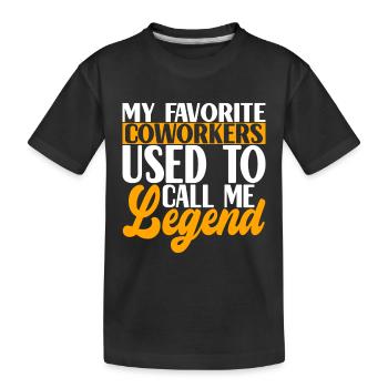 Farewell gift from colleague Jobwechsel - Kids' Premium Organic T-Shirt - black - Front