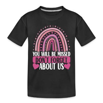 Farewell gift from colleague Jobwechsel - Kids' Premium Organic T-Shirt - black - Front