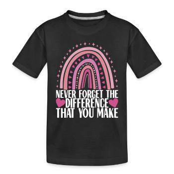 Farewell gift from colleague Jobwechsel - Kids' Premium Organic T-Shirt - black - Front