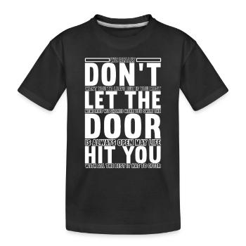 Farewell gift from colleague Jobwechsel - Kids' Premium Organic T-Shirt - black - Front