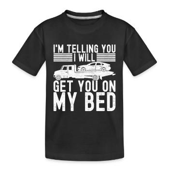Service de remorquage de dépanneuse - T-shirt bio Premium Enfant - noir - Devant