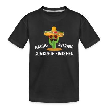 Nacho pavé en béton moyen - T-shirt bio Premium Enfant - noir - Devant