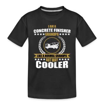 Poutre en béton - T-shirt bio Premium Enfant - noir - Devant