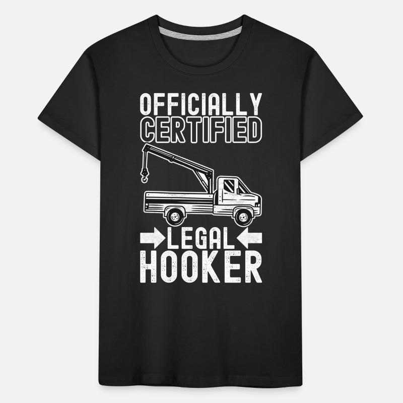 Abschleppwagen Abschleppdienst Kinder Premium Bio T-Shirt