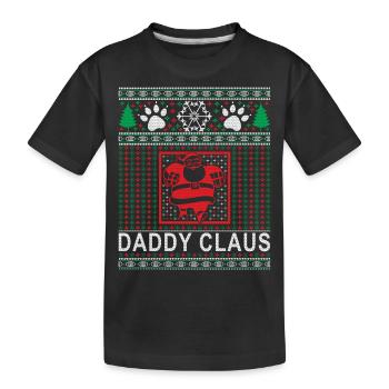 Tenue de Noël Papa Claus - T-shirt bio Premium Enfant - noir - Devant