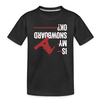 Mon snowboard est-il correct Snowboard Winterspor - T-shirt bio Premium Enfant - noir - Devant