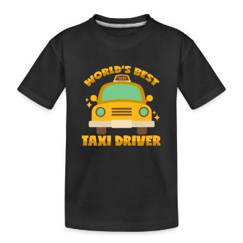 Bester Taxifahrer der Welt - Kinder Premium Bio T-Shirt - Schwarz - Vorne