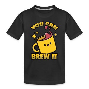 Barista Motivation - Kinder Premium Bio T-Shirt - Schwarz - Vorne