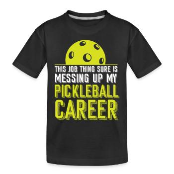 Pickleball Ce travail est sûr - T-shirt bio Premium Enfant - noir - Devant
