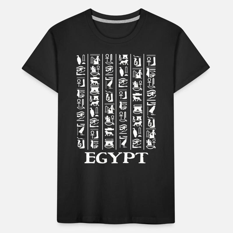 Hieroglyphics Pyramids Ancient Egypt Kids' Premium Organic T-Shirt