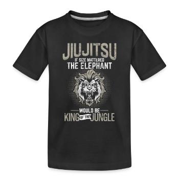 Brazilian Jiu Jitsu Leo Grappling BJJ MMA Jiu-Jits - Kids' Premium Organic T-Shirt - black - Front
