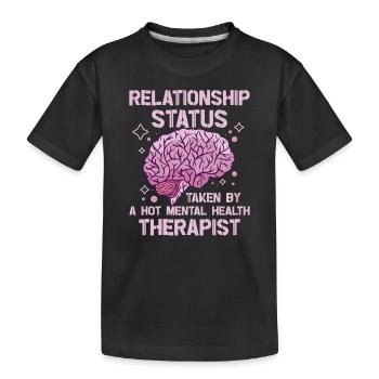 Sensibilisation à la santé mentale Dépression Prévention du suicide - T-shirt bio Premium Enfant - noir - Devant