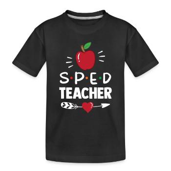 Lehrer Für Sonderpädagogik Sonderpädagoge Beruf - Kinder Premium Bio T-Shirt - Schwarz - Vorne