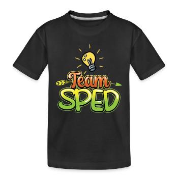 Équipe Éducation spécialisée Enseignant en éducation spécialisée Profession - T-shirt bio Premium Enfant - noir - Devant