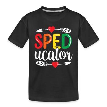 Sped-Ucator Profession Éducation spéciale Éducation spécialisée Éducation spéciale - T-shirt bio Premium Enfant - noir - Devant