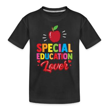 Amoureux de l’éducation spécialisée Enseignants Éducation spécialisée - T-shirt bio Premium Enfant - noir - Devant