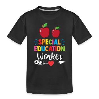 Travailleurs de l’éducation spécialisée Enseignants en éducation spécialisée - T-shirt bio Premium Enfant - noir - Devant