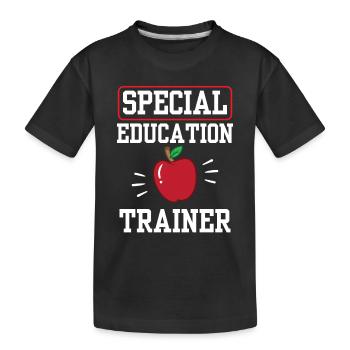 Formateur en éducation spécialisée Enseignant Éducation spécialisée - T-shirt bio Premium Enfant - noir - Devant