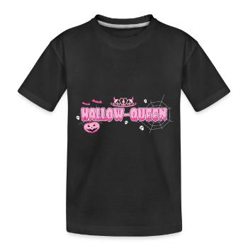 Hallow Queen - Kids' Premium Organic T-Shirt - black - Front