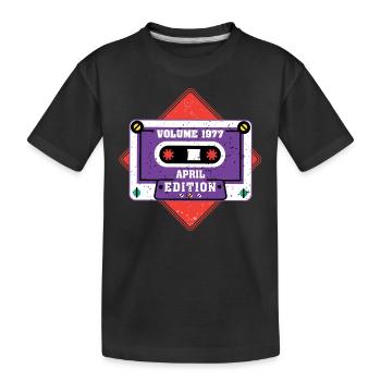 Volume 1977 Édition avril - T-shirt bio Premium Enfant - noir - Devant