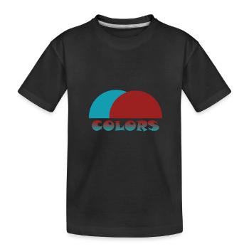 Cercles Forme Formes Demi-cercle Cercle circulaire - T-shirt bio Premium Enfant - noir - Devant
