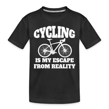 Vélo Vélo VTT Vélo Tour à vélo - T-shirt bio Premium Enfant - noir - Devant