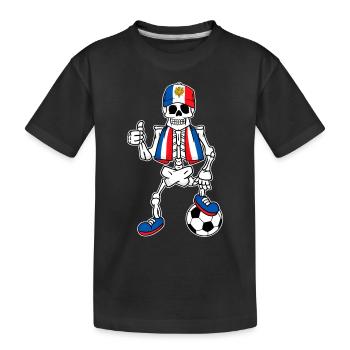 Skeleton France Amateur Football - T-shirt bio Premium Enfant - noir - Devant