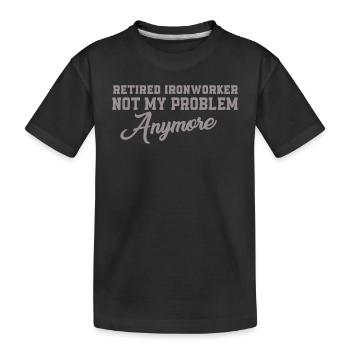 Métallurgistes à la retraite - T-shirt bio Premium Enfant - noir - Devant