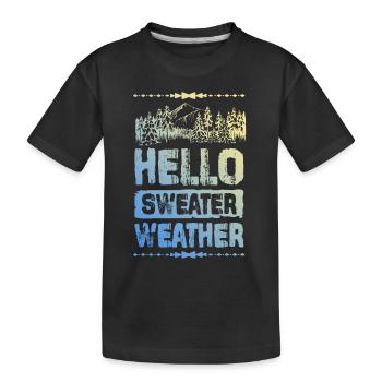 Ciao Maglione Meteo - Maglietta ecologica premium per bambini - nero - Fronte