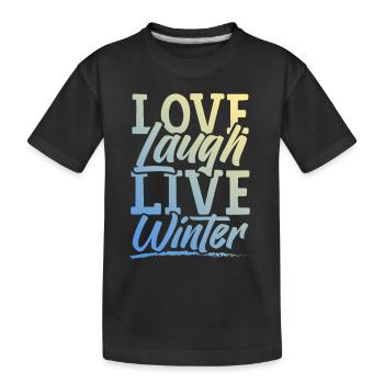 Love Live Winter - T-shirt bio Premium Enfant - noir - Devant