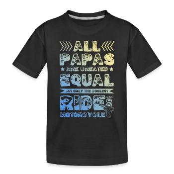 Bowling Split - Kinder Premium Bio T-Shirt - Schwarz - Vorne