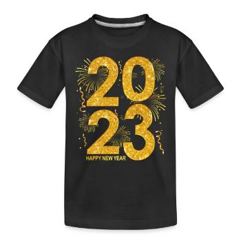 New Years Eve Party Countdown - Happy New Year - Kids' Premium Organic T-Shirt - black - Front