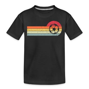 Football Rétro Vintage - T-shirt bio Premium Enfant - noir - Devant