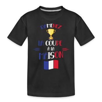 Ramenez La Coupe Cadeau Supporters Français - T-shirt bio Premium Enfant - noir - Devant